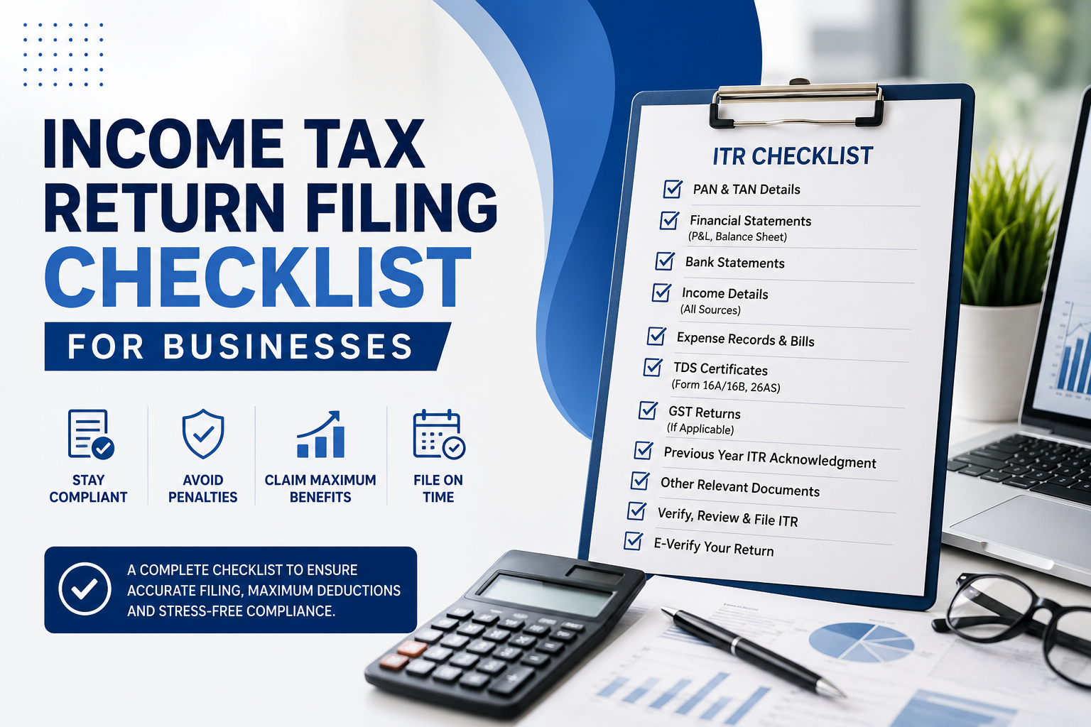 Income Tax Return Filing Checklist for Businesses