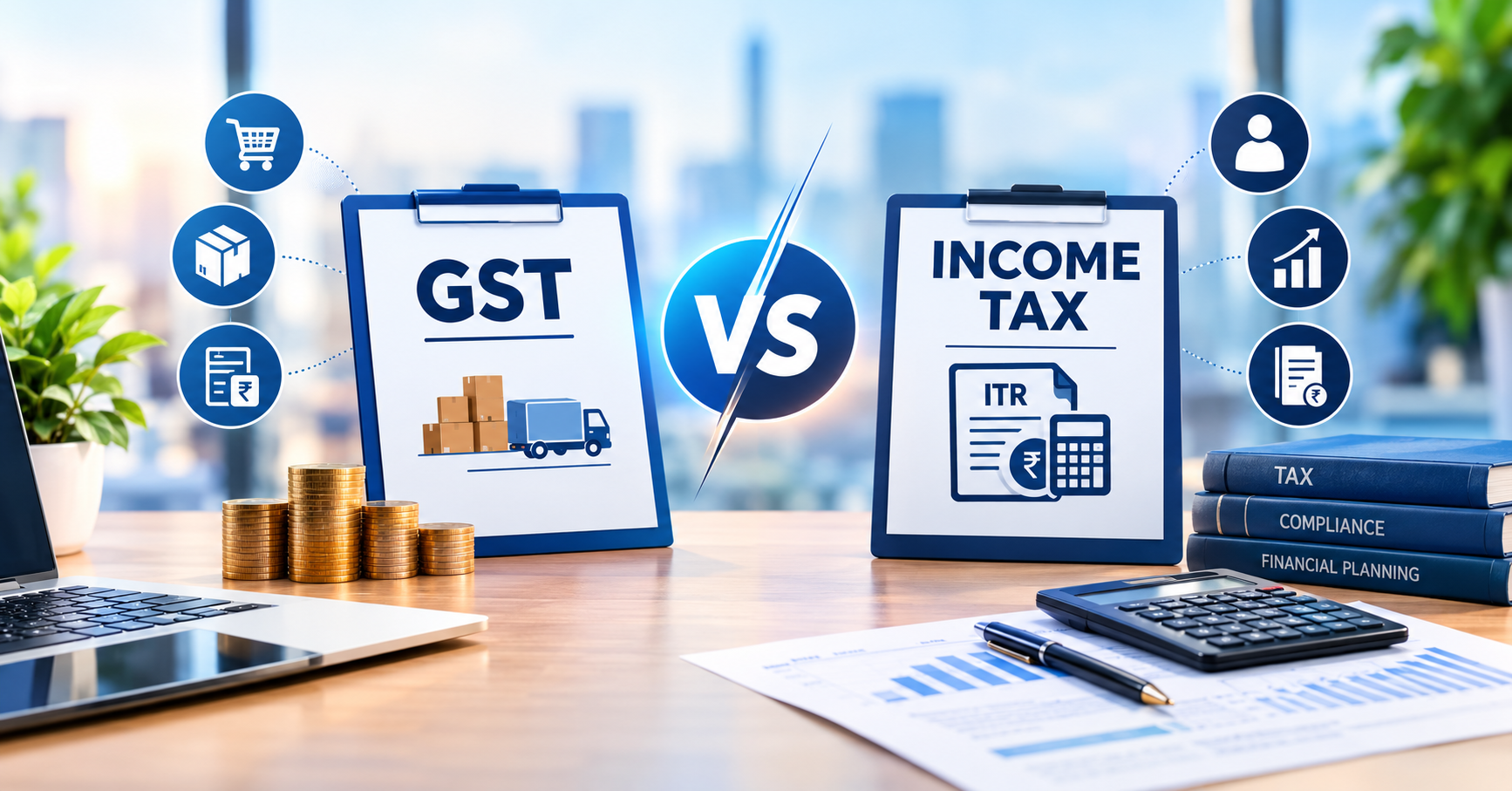 GST vs Income Tax: What’s the Difference? A Complete Guide for Indian Businesses